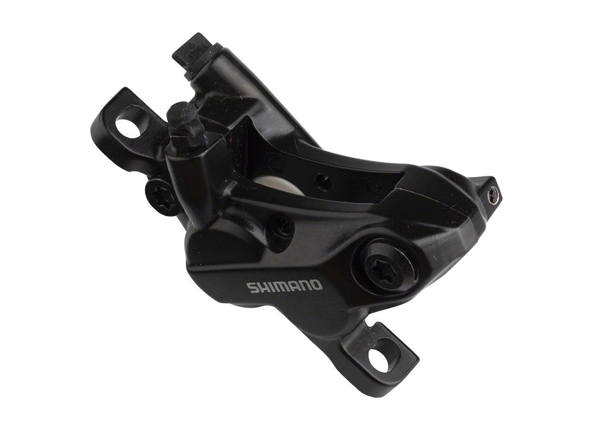 Shimano MT520 4 Piston Disc Brake Caliper Black Front/Rear - Metal Pads 