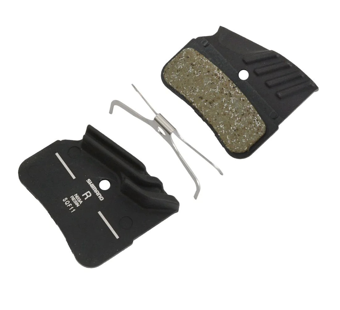 Shimano N03A-RF Resin Disc Brake Pad Pair - With Fin & Spring  