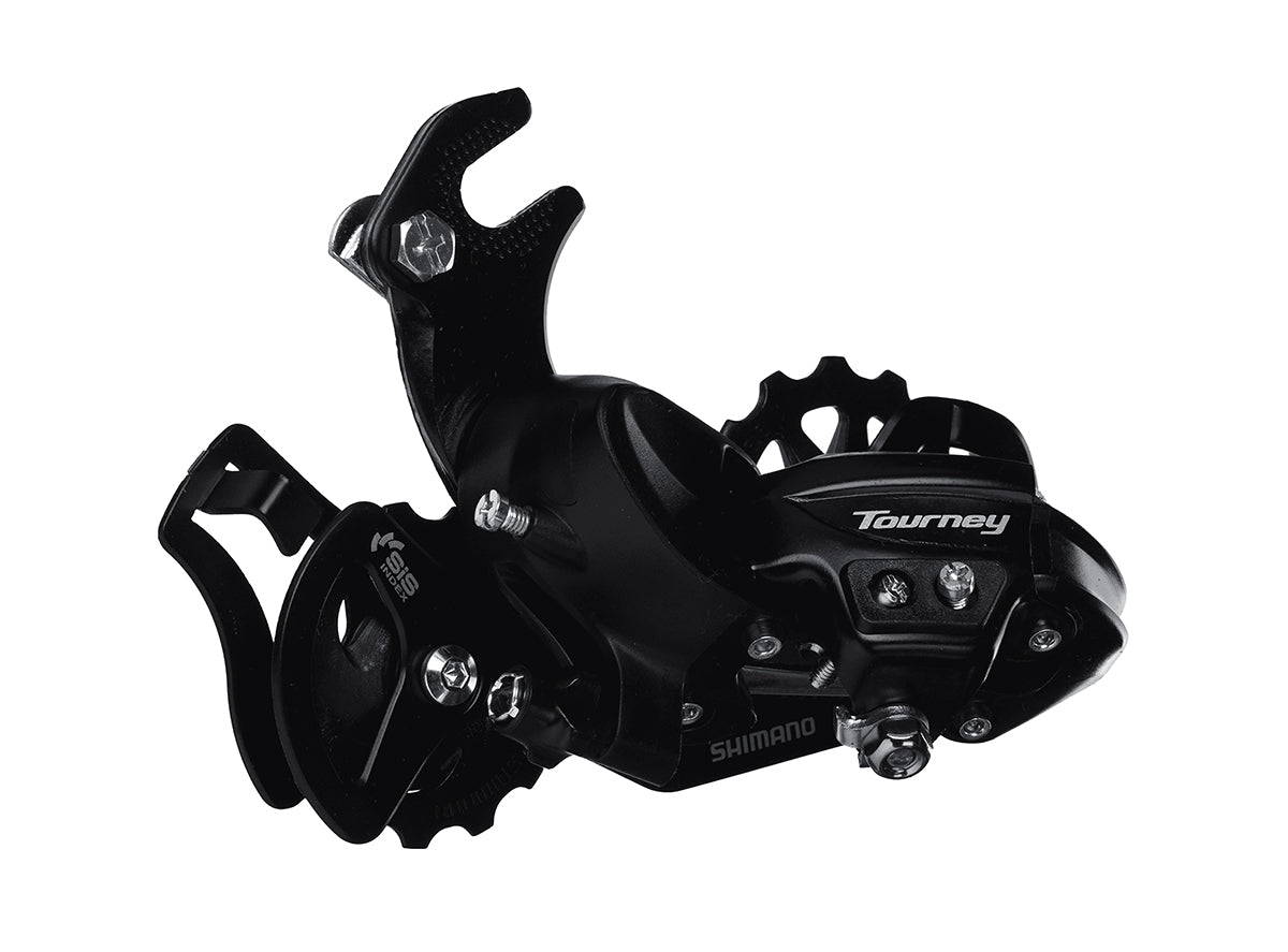 Shimano Tourney TY300 6/7 Speed Rear Derailleur - Rivet Mount Black SGS - Long Cage 