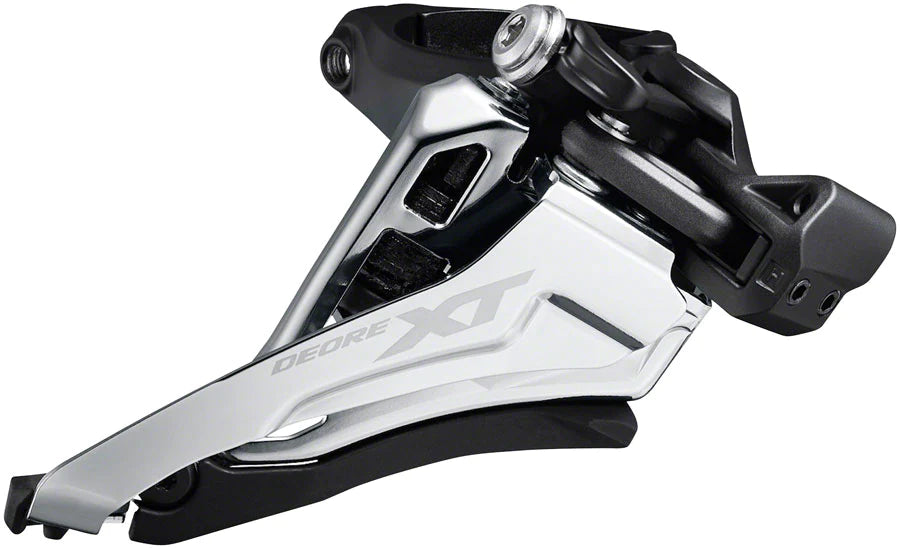 Shimano XT M8100-M 2x12 Front Derailleur Black 28.6mm/31.8mm/34.9mm - Front Pull - Side Swing 