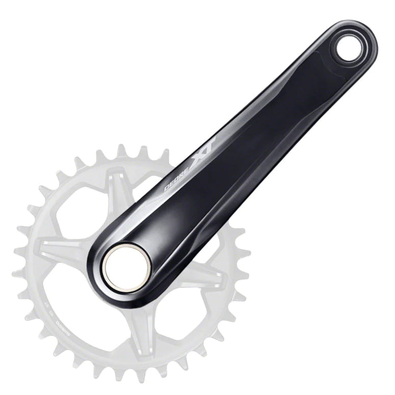 Shimano XT M8120-1 Crank Arms - Black Black 165mm No BB