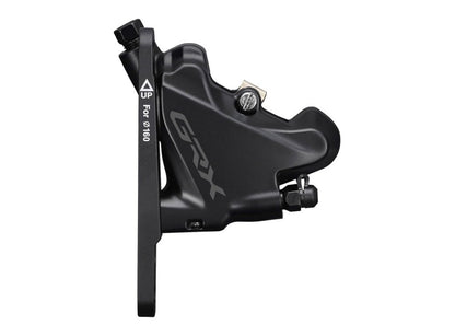 Shimano RX400 GRX Flat Mount Disc Brake Caliper - Black Black Front - With Bracket 