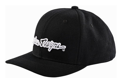 Troy Lee Designs 9Forty Snapback Hat - Signature - Black-White Black - White One Size 