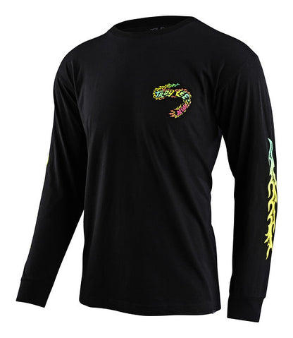 Troy Lee Designs Tallboy Demon Long Sleeve Tee - Black Black Small 