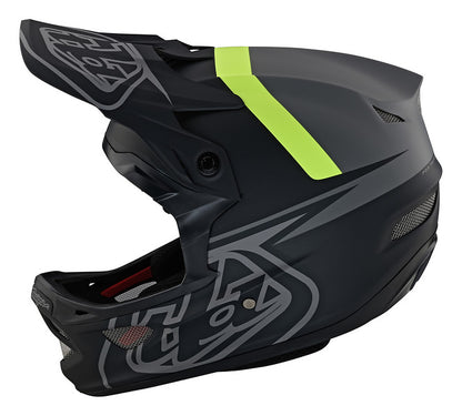 Troy Lee Designs D3 Fiberlite Full Face Helmet - Slant - Gray