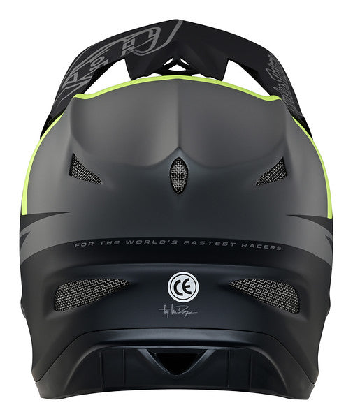 Troy Lee Designs D3 Fiberlite Full Face Helmet - Slant - Gray