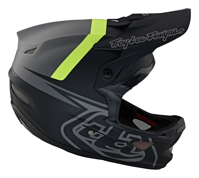 Troy Lee Designs D3 Fiberlite Full Face Helmet - Slant - Gray