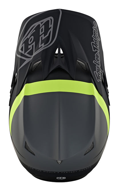 Troy Lee Designs D3 Fiberlite Full Face Helmet - Slant - Gray