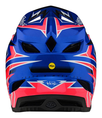 Troy Lee Designs D4 Composite Full Face Helmet - MIPS - Volt - Blue - 2023