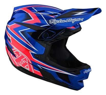 Troy Lee Designs D4 Composite Full Face Helmet - MIPS - Volt - Blue - 2023