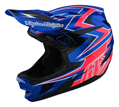 Troy Lee Designs D4 Composite Full Face Helmet - MIPS - Volt - Blue - 2022 Blue X-Small 