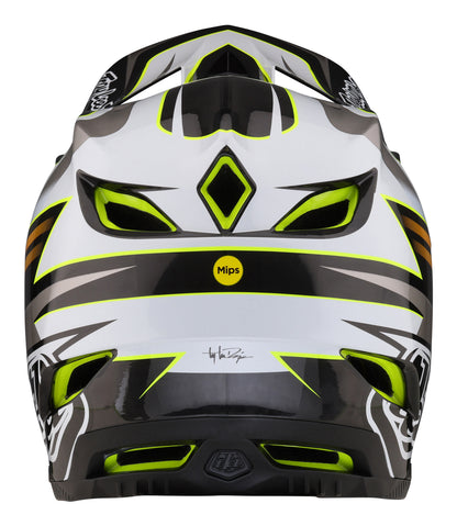 Troy Lee Designs D4 Carbon Full Face Helmet with MIPS - Saber - Gray - 2023