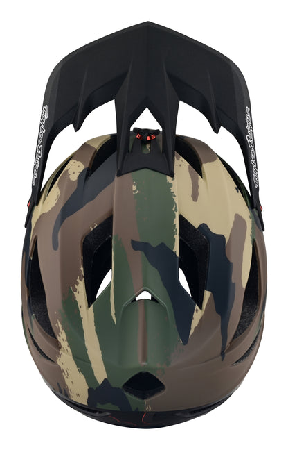 Troy Lee Designs Stage Full Face Helmet with MIPS - Signature Camo - Army Green - 2023