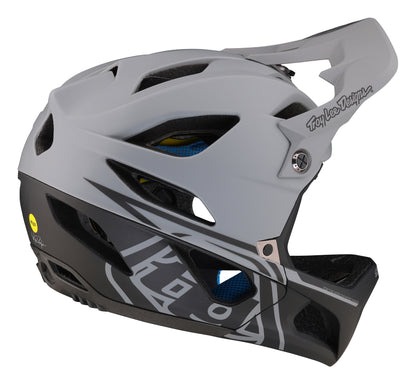 Troy Lee Designs Stage Full Face Helmet with MIPS - Stealth - Gray