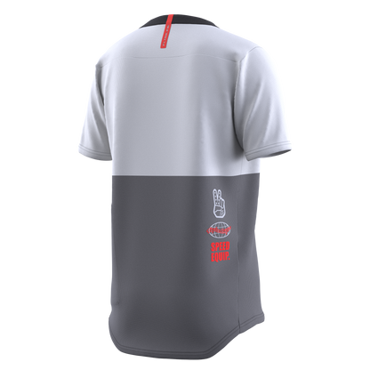 Troy Lee Designs Flowline Short Sleeve MTB Jersey - Scripter - Youth - Charcoal - 2023