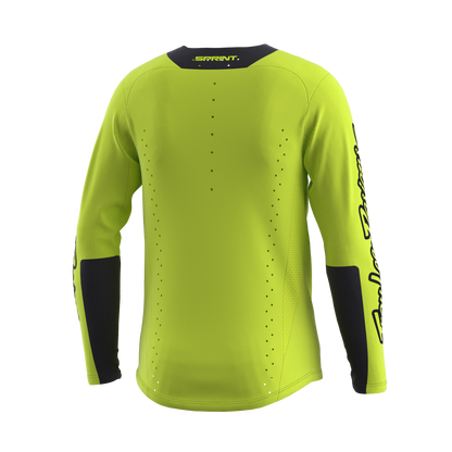 Troy Lee Designs Sprint Long Sleeve MTB Jersey - Icon - Youth - Flo Yellow - 2023