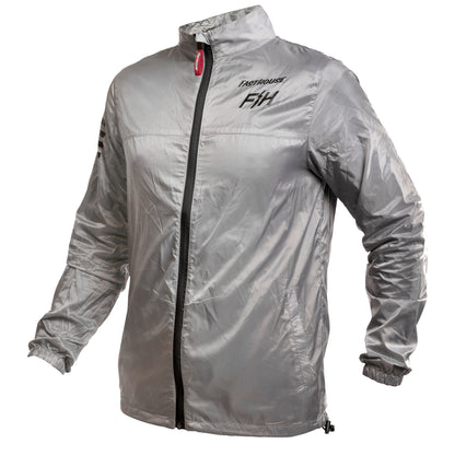 Fasthouse Tracker Packable Windbreaker Jacket - Light Gray - 2022 Light Gray Small 