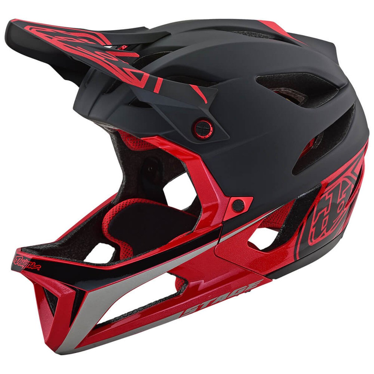 Troy Lee Designs Stage MIPS Enduro Full Face Helmet - Race - Black-Red Race Black - Red X-Small/Small 