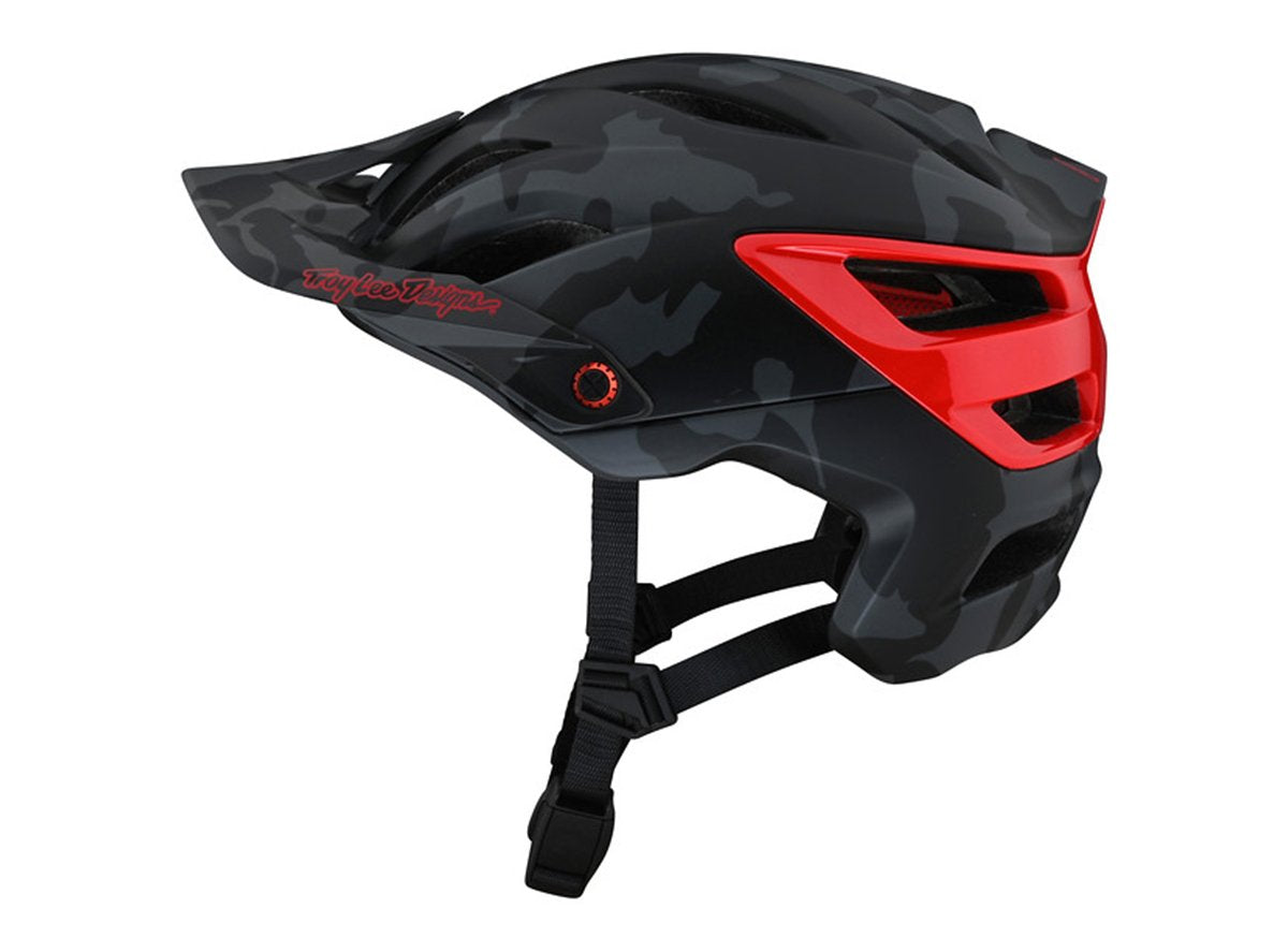 Troy Lee Designs A3 MIPS MTB Helmet - Camo Gray-Red Camo Gray - Red X-Small/Small 