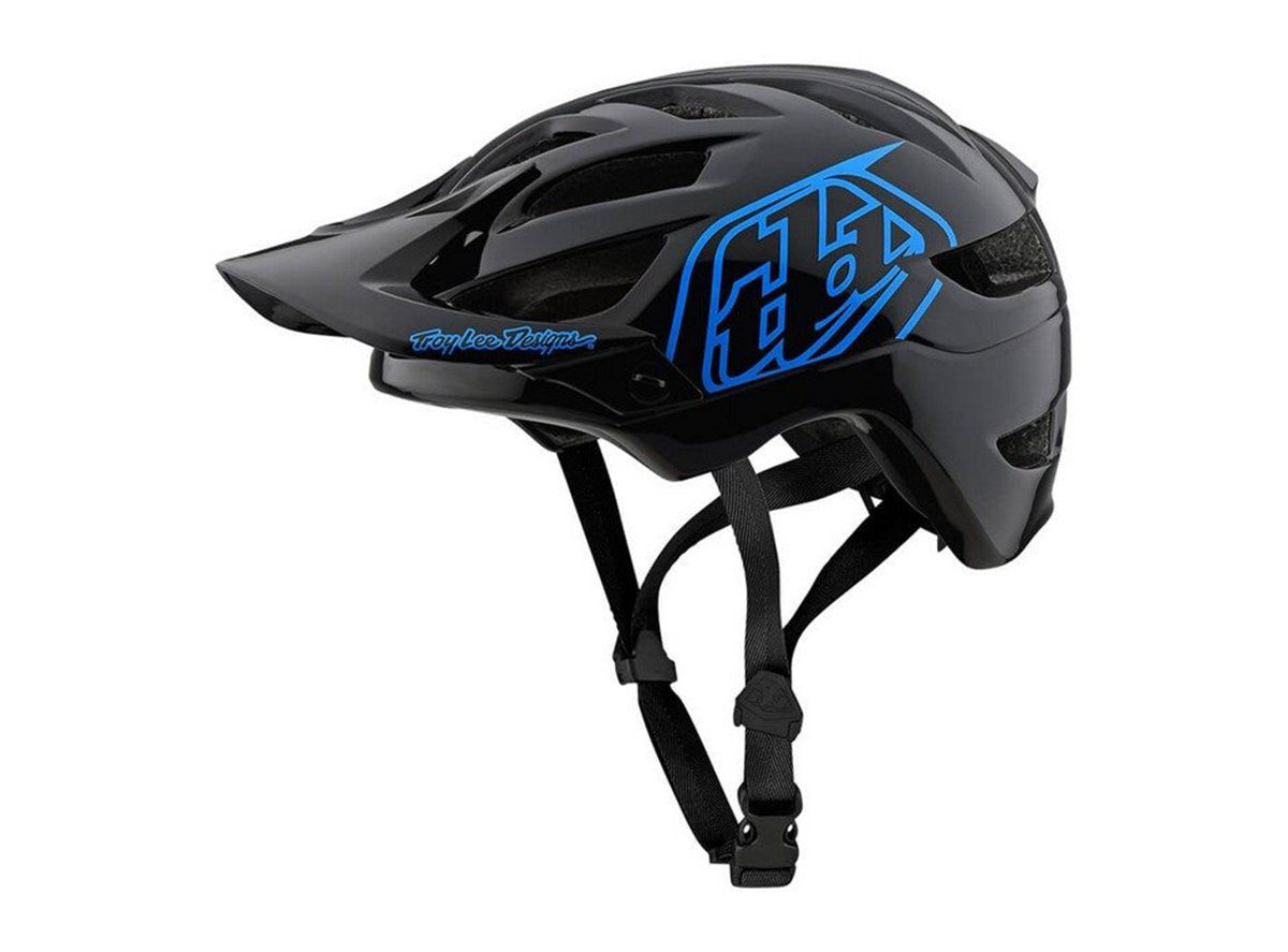 Troy Lee Designs A1 Drone Helmet - Youth - Black-Blue Black - Blue One Size 