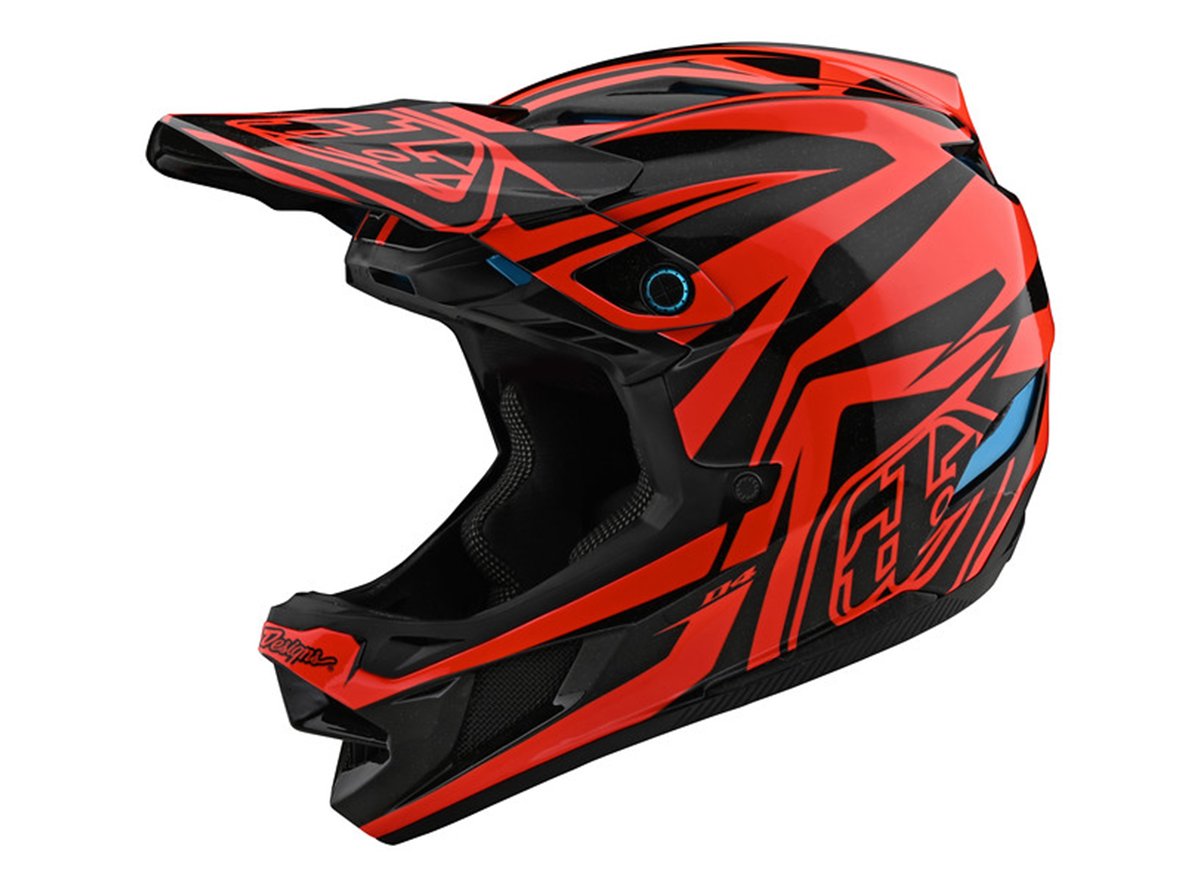 Troy Lee Designs D4 Composite Full Face Helmet - Slash - Orange-Black - 2020 Orange - Black X-Small 
