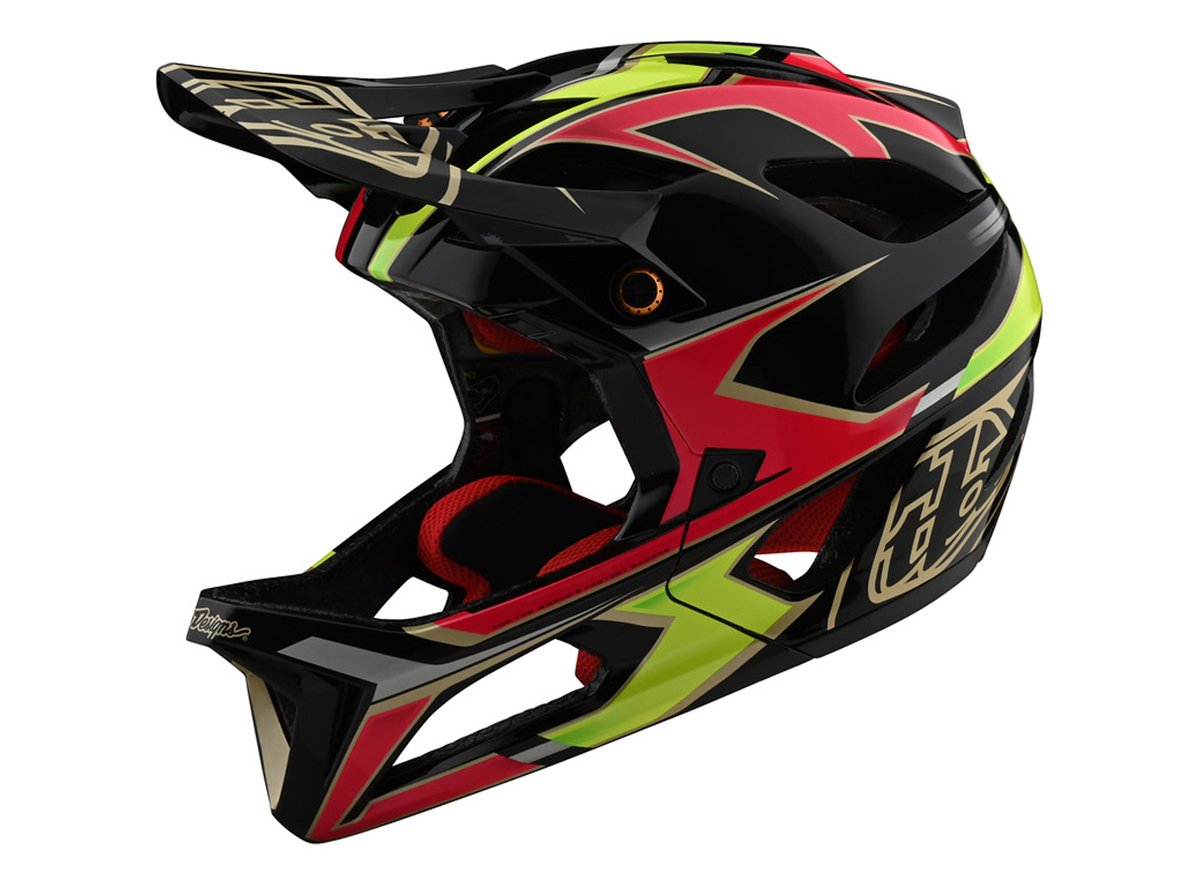 Troy Lee Designs Stage Full Face Helmet - Ropo - Pink-Yellow - 2020 Pink - Yellow X-Small/Small 