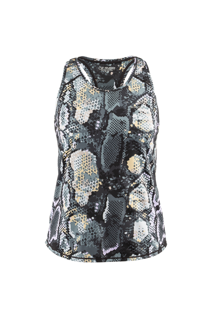 Sugoi Coast Print Tank - Womens - Deep Lilac-Snake