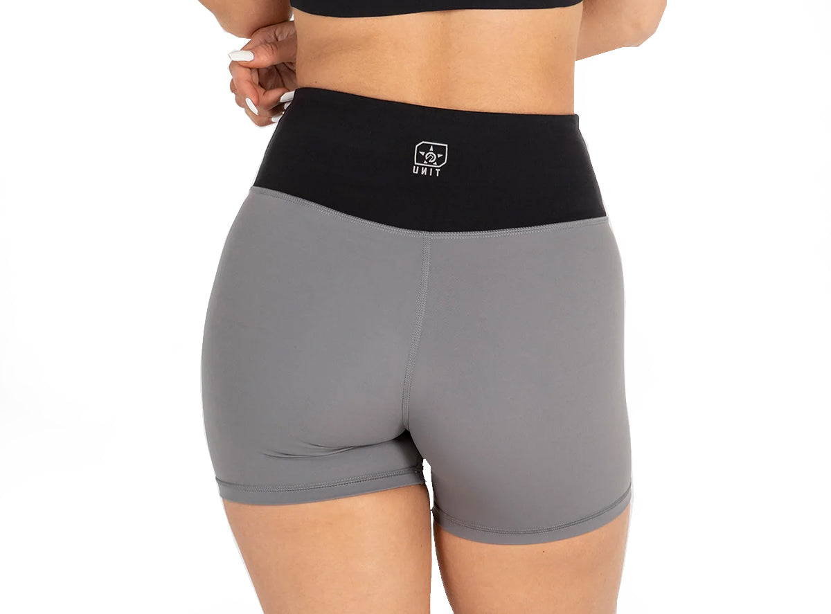 Unit Tempo Mini Active Short - Womens - Gray