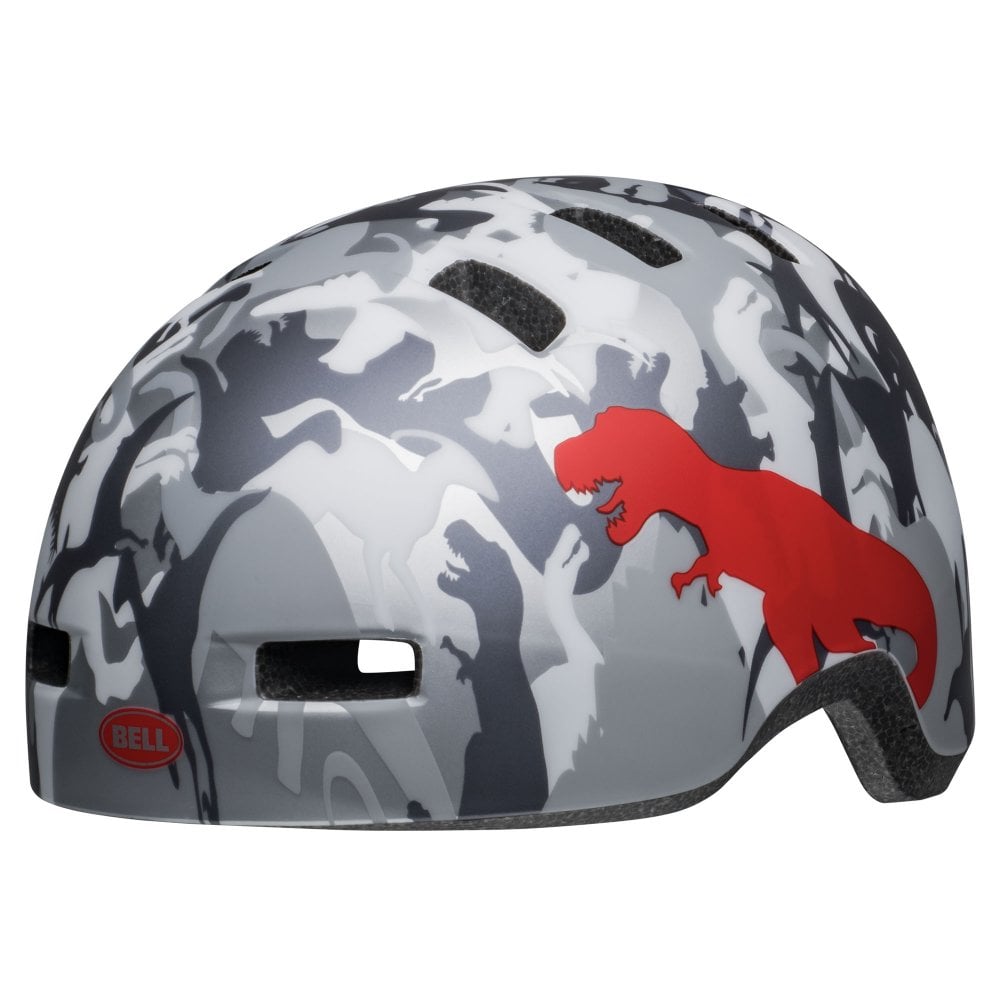 Bell Lil Ripper Child Helmet - Camosaurus-Matt Gray-Silver
