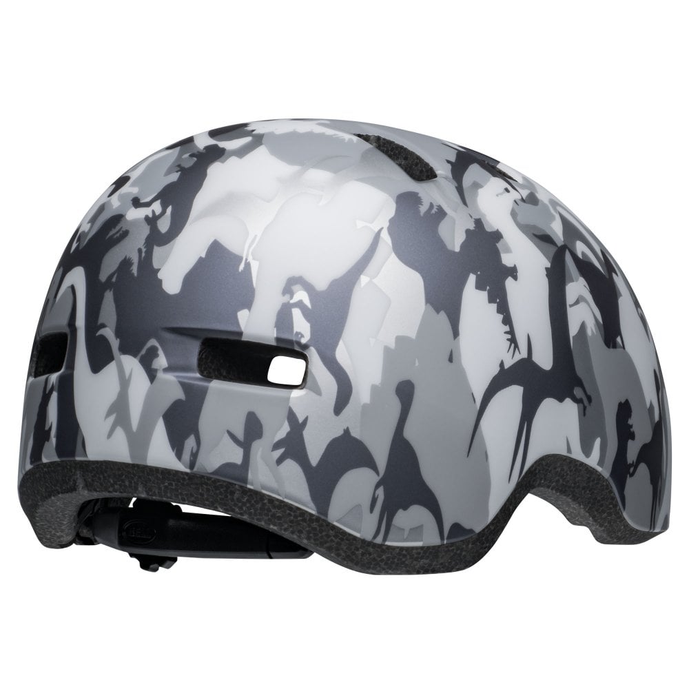 Bell Lil Ripper Child Helmet - Camosaurus-Matt Gray-Silver
