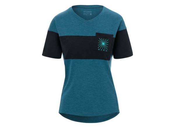 Giro Ride Short Sleeve MTB Jersey - Womens - Harbor Blue-Black Harbor Blue - Black X-Small 