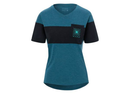 Giro Ride Short Sleeve MTB Jersey - Womens - Harbor Blue-Black Harbor Blue - Black X-Small 